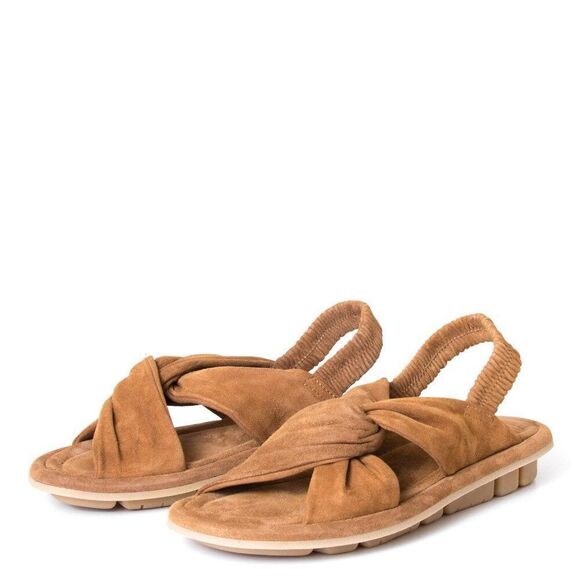 OA non-fashion Shoes - OA Nonfashion | Leather Suede Sandal | Cognac Size 39 EU